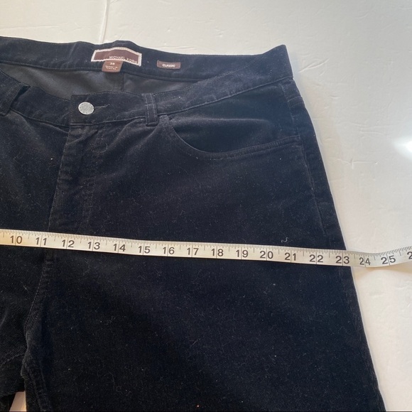 Michael Kors corduroy classic high rise black jean pants plus size 36 - Picture 6 of 7